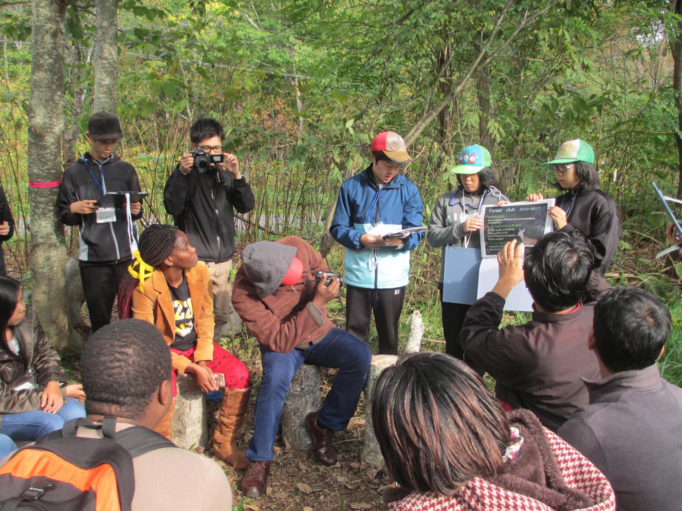 定山渓中ＪＩＣＡ学校訪問