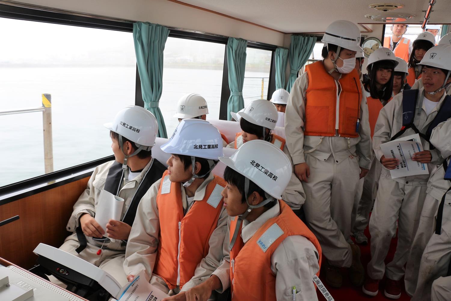 北見工業高現場見学