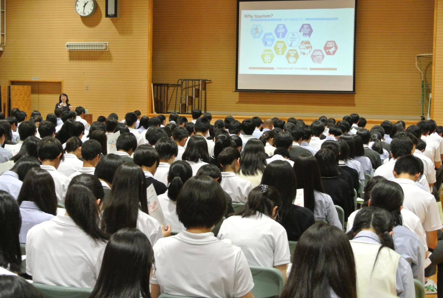 啓北商業高校ＳＰＨ講話