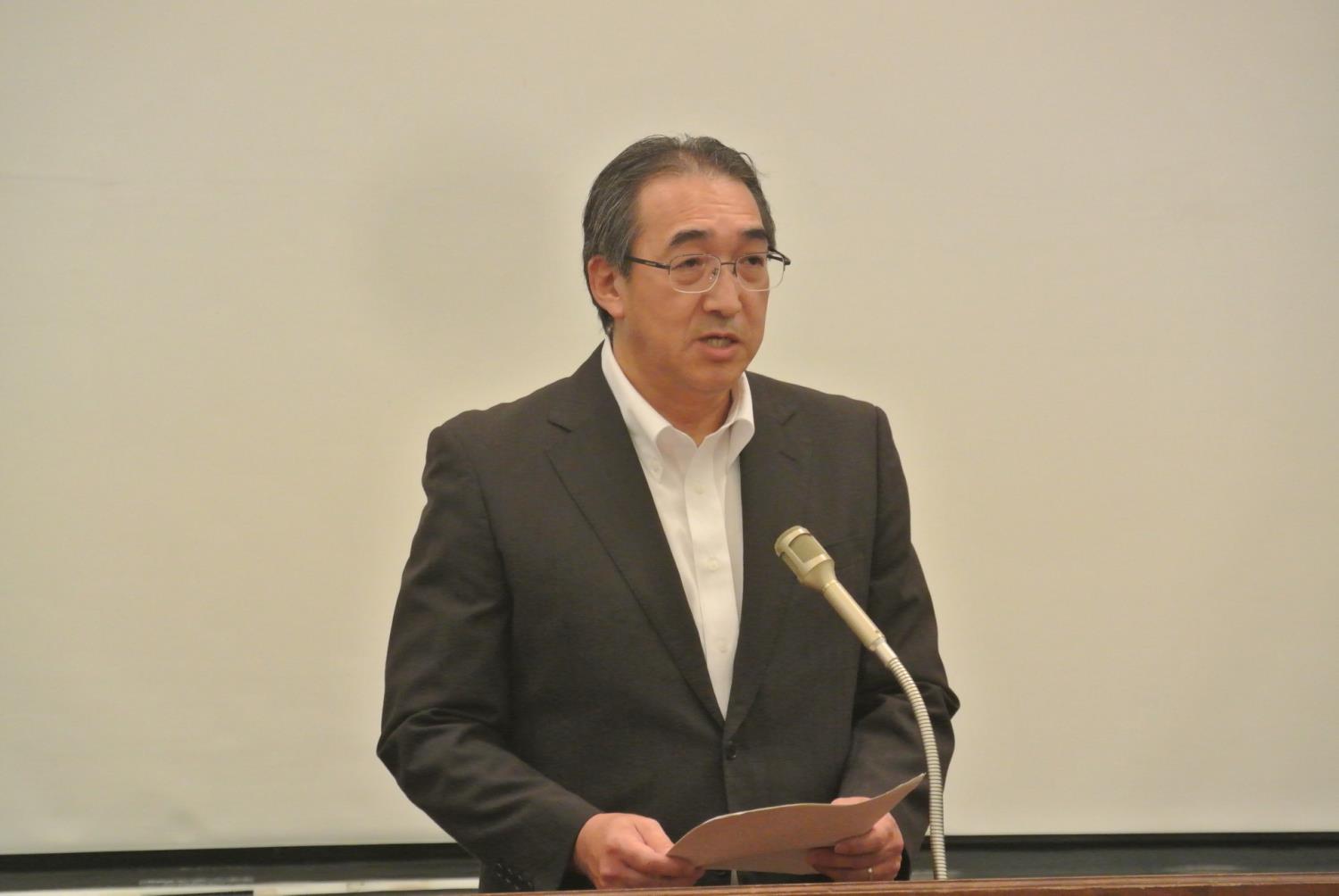 道公立学校事務長会坂井会長あいさつ