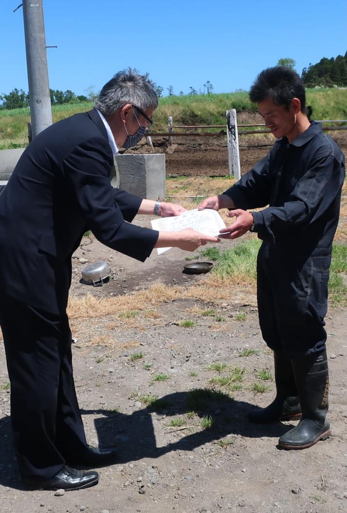 野田生中感謝状贈呈・上