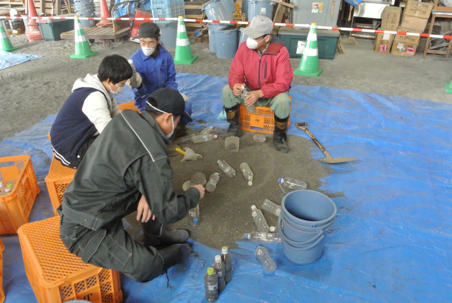 稚内養護ペットボトル砂詰め