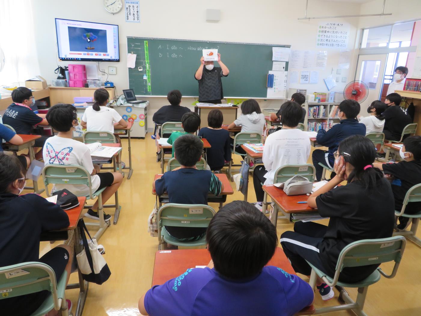 乙部町教委英語力向上乙部小授業