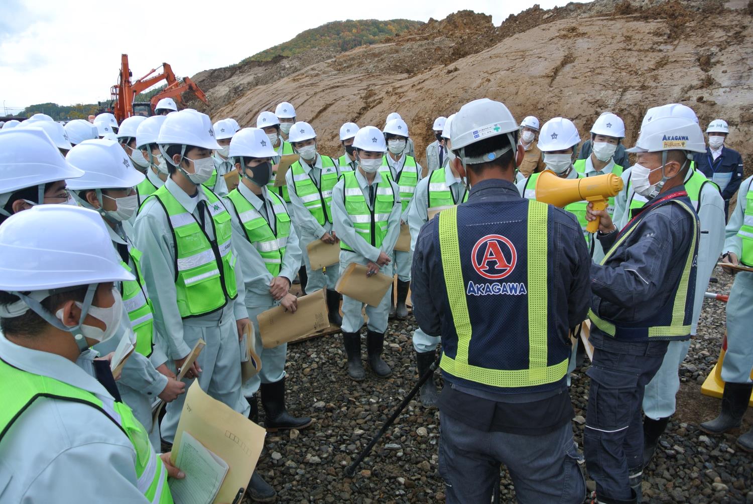 北のけんせつ担い手旭工現場見学会