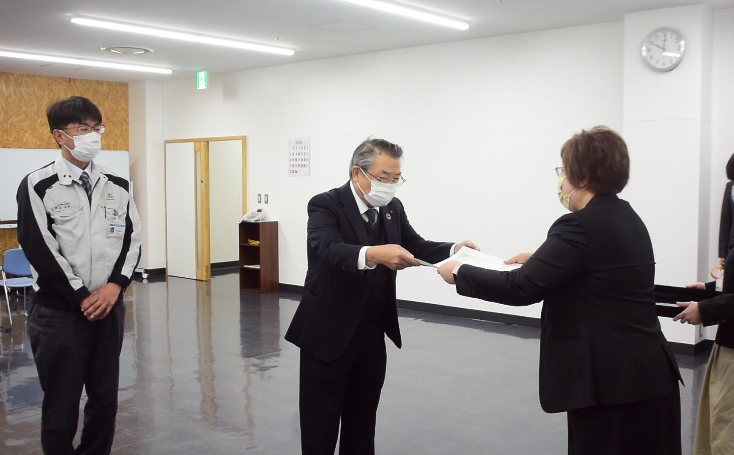 岩見沢市教委から感謝状