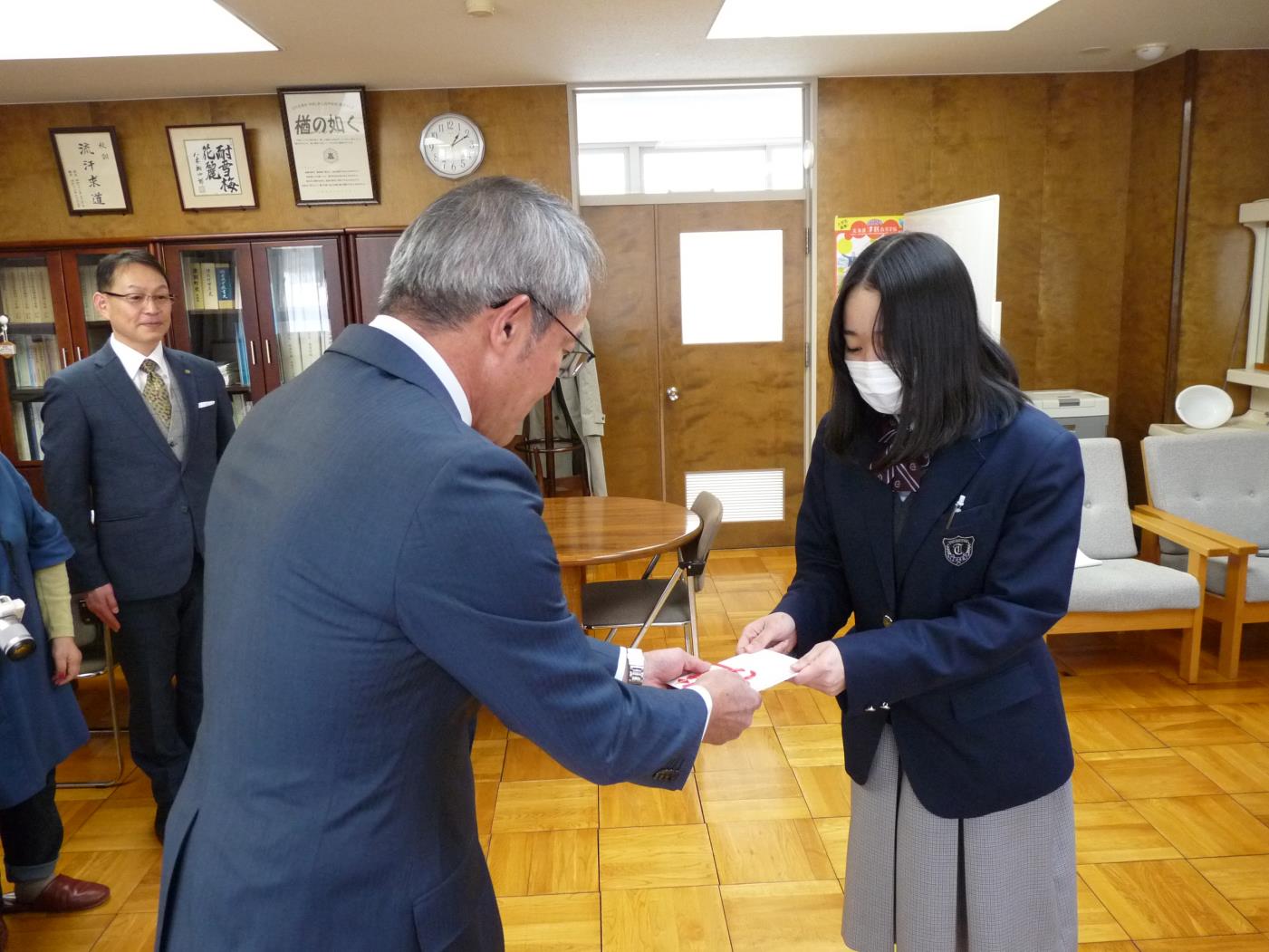 津別高津別建設業協会寄付金贈呈