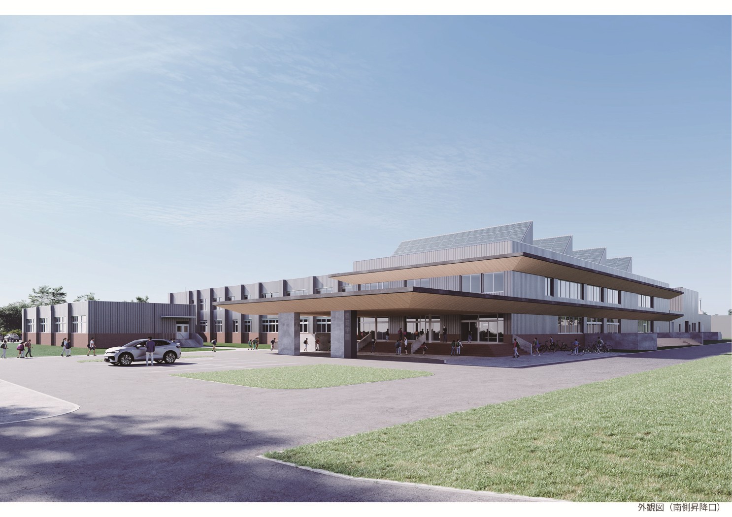 幌延町義務教育学校外観