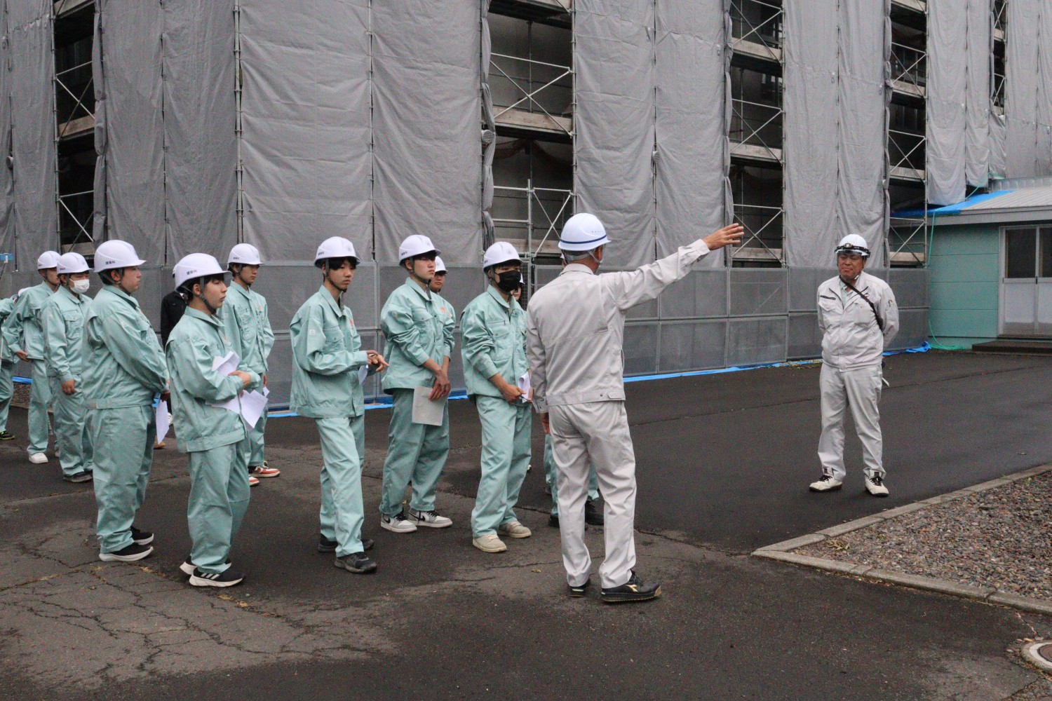 釧路工業高建築科現場見学会